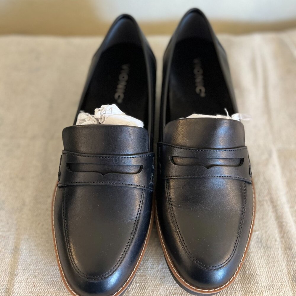 Vionic Woman's Black Cheryl Nappa leather Shoes Sz 8.5 W - Picture 5 of 9